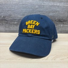 Green Bay Packers Hat Cap Strap Back Blue Yel...