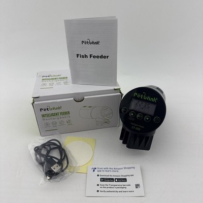Petbank CY-009 Automatic Fish Feeder Rechargeable Timer Black