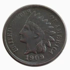 ---1909-S Indian Head Cent Penny Extremely Fine As shown in the figure---