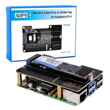 N04 M.2 NVMe To PCIe Adapter For Raspberry Pi 5 Support NVMe SSD 2230 2242