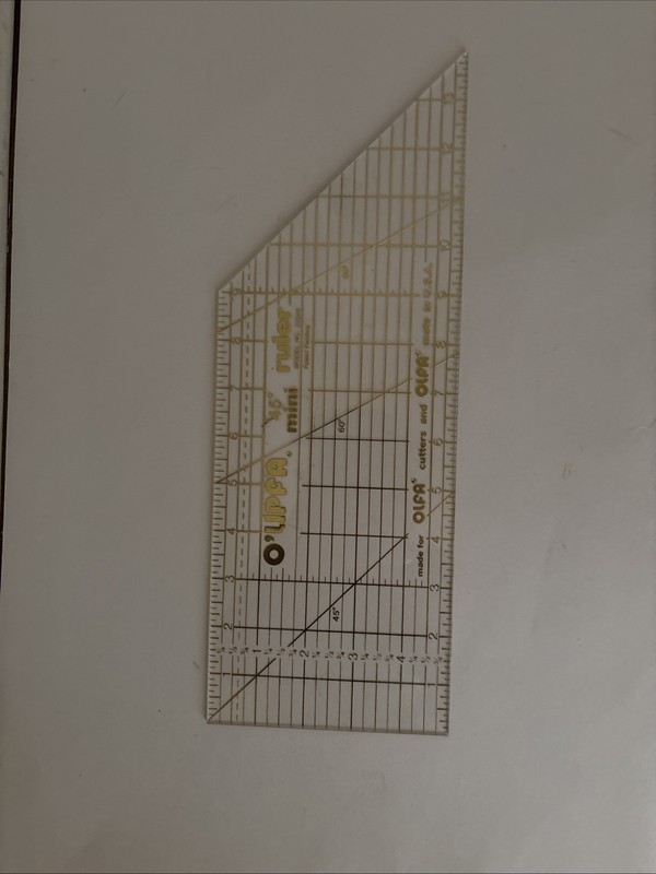 O'Lipfa 45 Degree Mini Ruler Model 22245 for Quilting Sewing Crafts