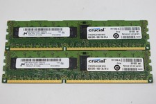 Micron 16GB 2x8GB PC3L-12800R DDR3L-1600 ECC RDIMM RAM MT18KSF1G72PZ-1G6E1HG