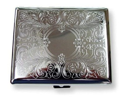 Etched Cigarette Case Victorian Style Metal Holder for Regular, King and  100's S 849344013426| eBay