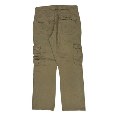 Wrangler Cargo Trousers - 32W 30L Khaki Cotton