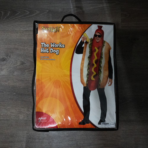 Adult Hotdog Costume - Spirit Halloween (Excellent Condition)