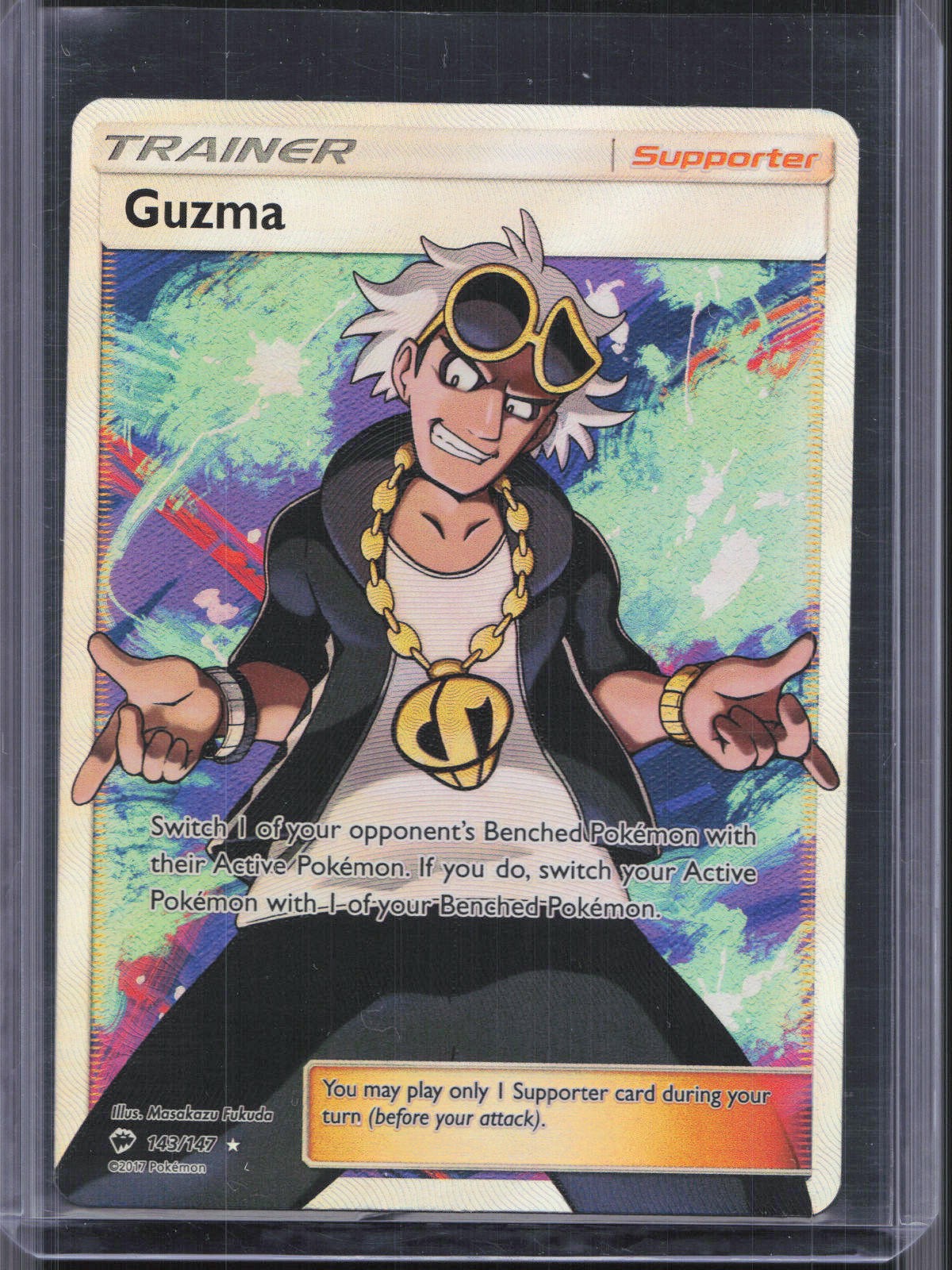 Guzma (Full Art) Ultra Rare SM - Burning Shadows 143/147 NM