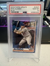 2019 Topps On Demand Mini Update Blue #US47 Pete Alonso AS 5/10 PSA 10 GEM MINT