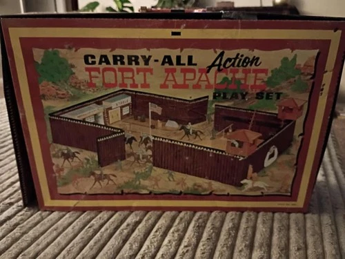 Marx Carry-All Action FORT APACHE Play Set (Original 1967 Design) 165 pieces