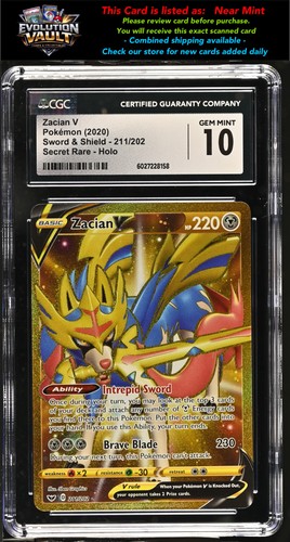 Zacian V graded CGC 10 for sale on eBay
