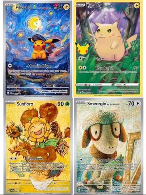 Pokemon Pikachu Starry Night Van Gogh 085 SVP Set (Fan Art) | eBay