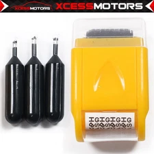 1.34In Identify Theft Protection Guard Wide Roller Stamp w/ 3 Ink Refill Yellow