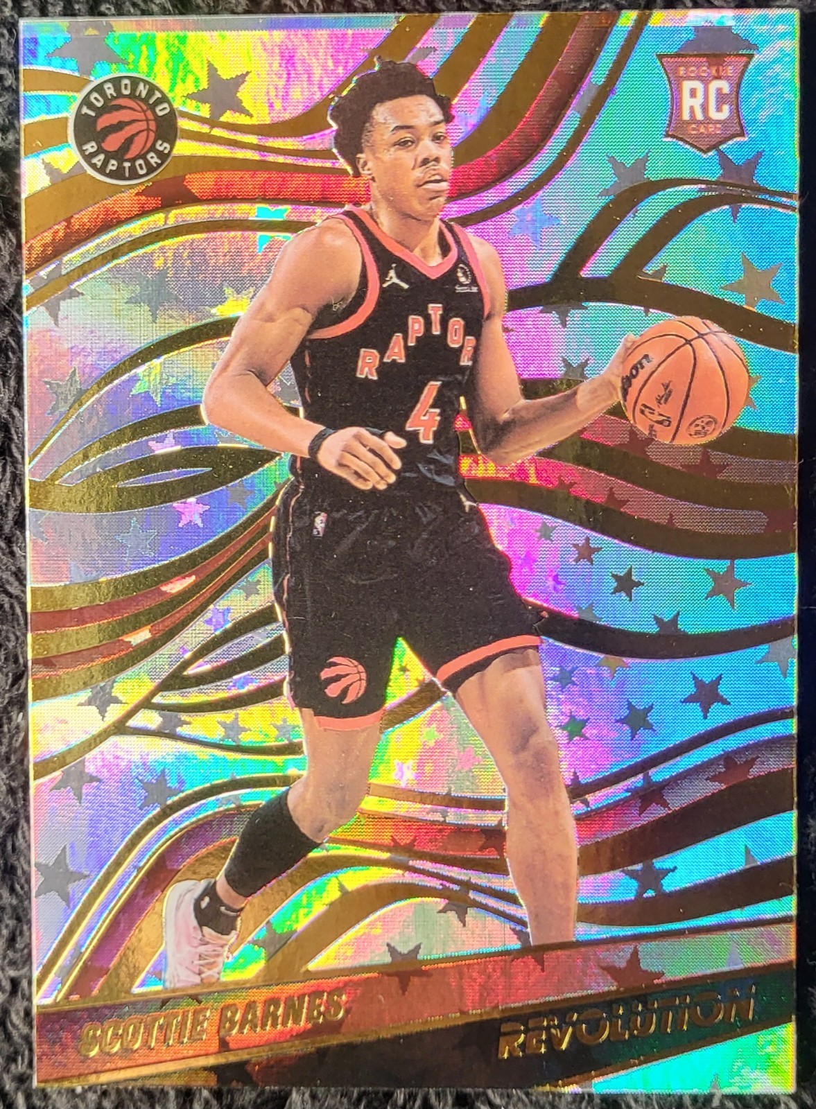 SCOTTIE BARNES RC 2021-22 Panini Revolution ASTRO PARALLEL #145 RAPTORS