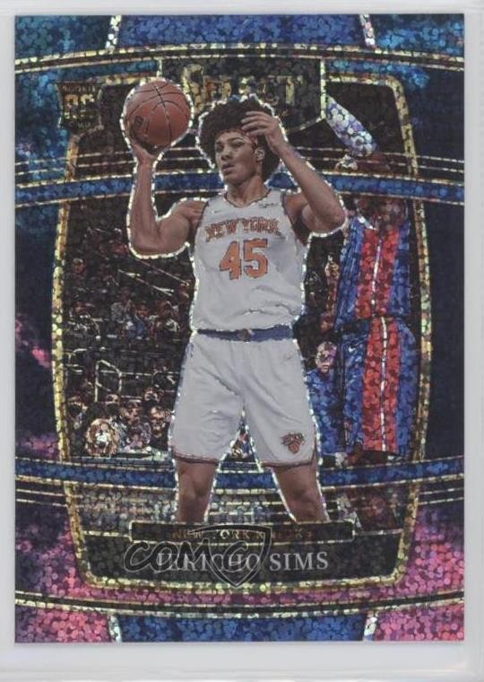 2021-22 Panini Select Concourse Cosmic Prizm Jericho Sims #87 Rookie RC 4f5