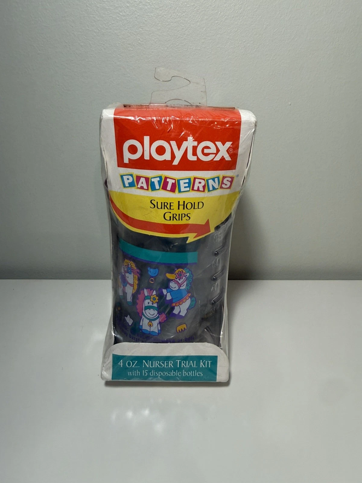 Vintage 90’s Playtex Patterns Pony Decorated Baby Nursery Kit 4oz NOS
Opens in a new window or tab