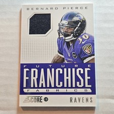 2013 Score Future Franchise Fabrics Bernard Pierce RC #FR-BP Baltimore Ravens 