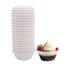 500pcs White Standard Cupcake Liners for Baking Cup, No Standard,