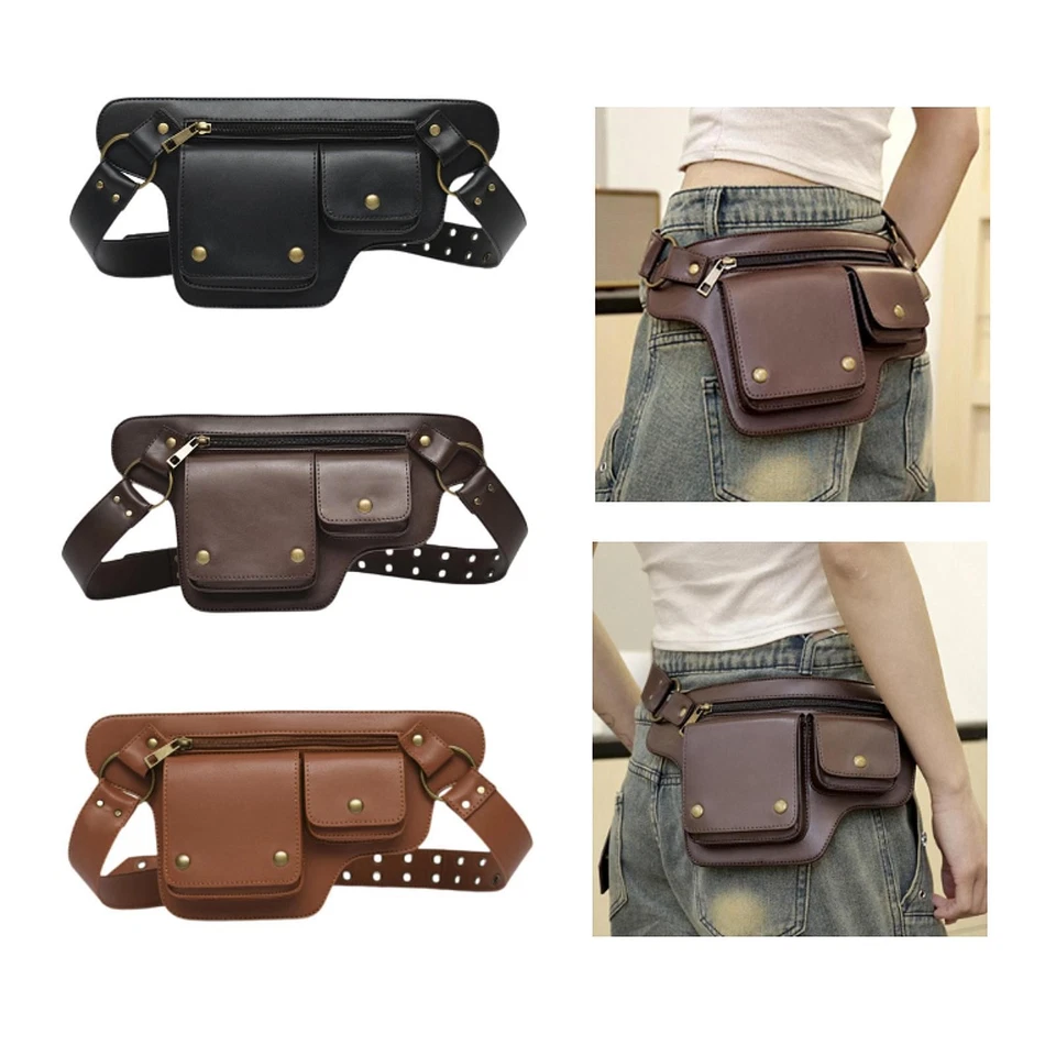 Sac banane style punk pour homme et femme, pour la pêche, le cyclisme, les - Photo 1/1