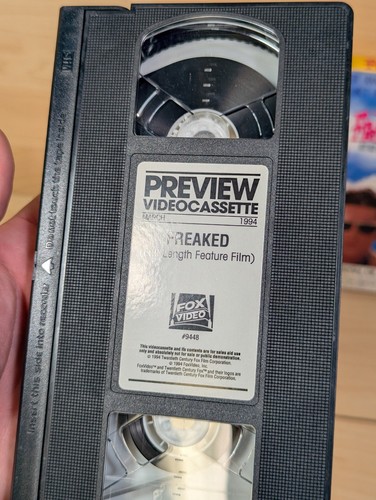 Freaked VHS Screener Preview VHS Rare 1993 NOT FOR RENTAL OOP HTF - Foto 2 di 9