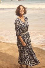 Weird Fish Himanshee Printed Viscose Maxi Dress