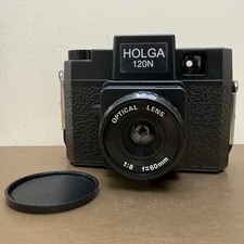 Holga 120N Film Toy Camera Medium Format Black Tested - Working
