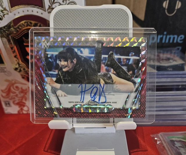 2026 Topps Chrome Tatum Paxley Red Geometric Auto 1/5 Buchstütze