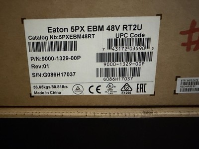 **LOOK HERE**Eaton UPS External Battery Module 5PXEBM48RT**Absolute Auction/SALE