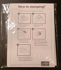 Stampin' Up OCCASIONS - 7 Unmounted Rubber Stamps HAPPY BIRTHDAY thank you LOVE