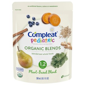 24 PACK - Nestle Compleat Pediatric Organic Blends - Plant Based - Exp 7/26