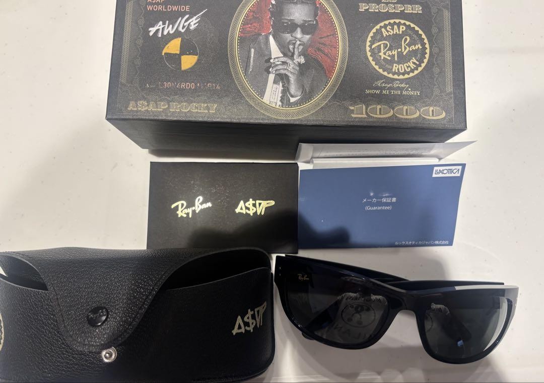 入手困難rayban asaprocky MEGA BALORAMA Ray Ban x A$AP Rocky Mega Balorama Blacked Out Collection