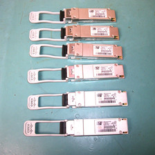 LOT OF 6 - CISCO QSFP-40G-SR-BD CLASS1M BiDi Short-Reach Transceivers. Clean.