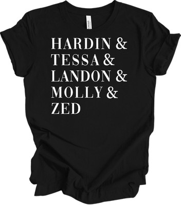 Hardin & Tessa & Landon & Molly & Zed - Fan Favorite Characters