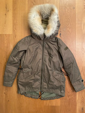 Peuterey Winter Parka Mantel mit Fell Khaki Grün Daune Damen Gr. 46 [NEU]