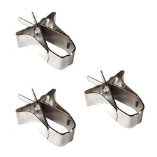 3Pcs Bird Treat Holder Fruit Vegetable Clips Cage Metal Feeder for Small Animal