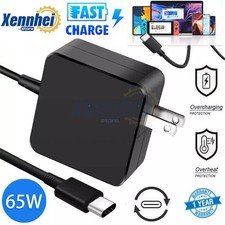 USB-C Type C Charger for Laptop Chromebook Tablet Phone 65w Universal Charge