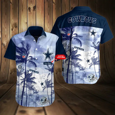 Dallas Football Cowboyss Team Hawaiian Shirt Button Down Unisex Adults S-5XL