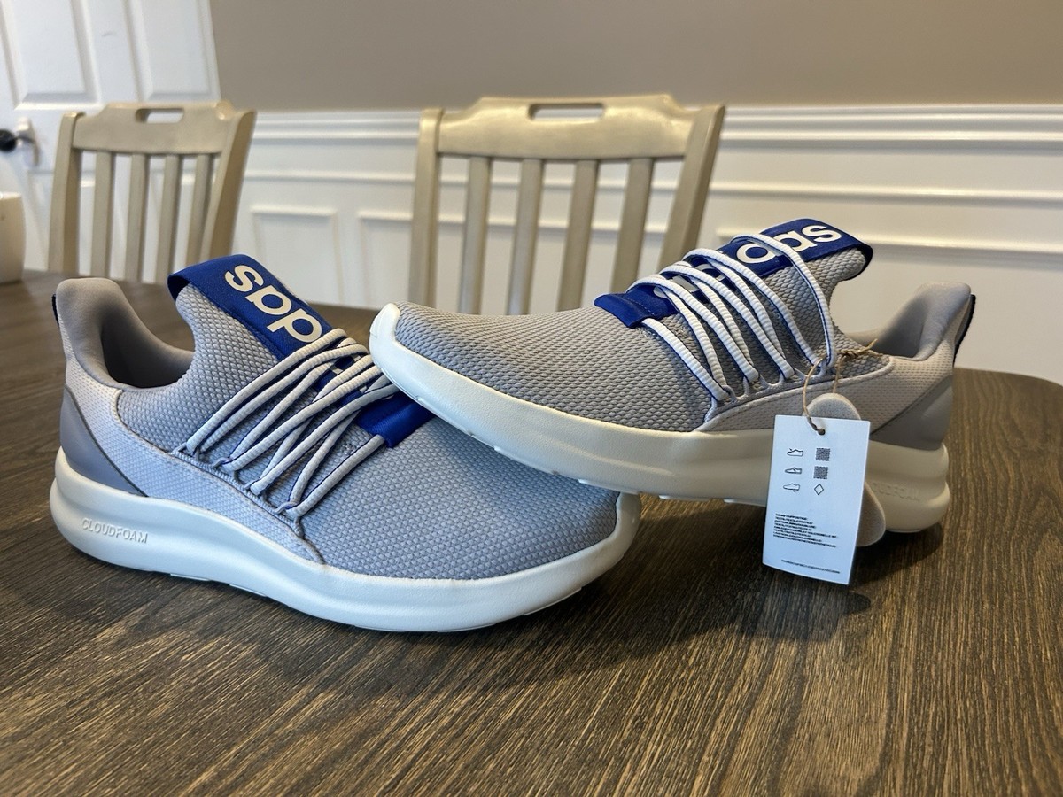 adidas Lite racer Adapt Mens Gray Blue Sneakers JI4982 Slip
