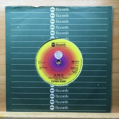 STEPHEN BISHOP - ON AND ON  7'' VINYL (EX)