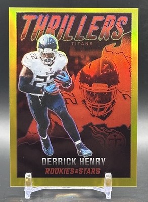 2022 Rookies & Stars - Thrillers Derrick Henry Gold Prizm /10 Titans 