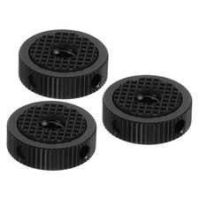 3Pcs 1/4" Screw Hole Camera Tripod Mount Adapter Rubber Pad Rubber Washer, Black