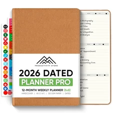 Dated, 2026 Planner, 5.8” x 8.3” - The #1 Productivity Planner to Achieve You...