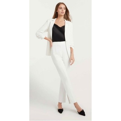 New! CINQ À SEPT Brianne Ivory Slim Fit Pants Size 2