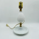 Vintage White Milk Glass Decorative Lamp