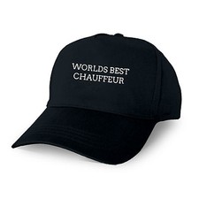 WORLDS BEST CHAUFFEUR PERSONALISED BASEBALL CAP GIFT DAD GRANDAD