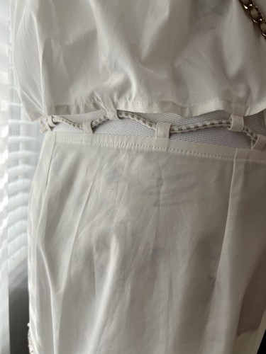 Hermes Robe évasée à étages Dress in Blanc White SS23 size 38 Store Price - Picture 13 of 18