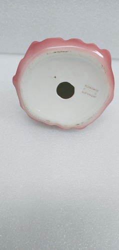 Figura Irene Vintage Florence Ceramics Pasadena California Oro Rosa Blanco 6" - Imagen 6 de 6