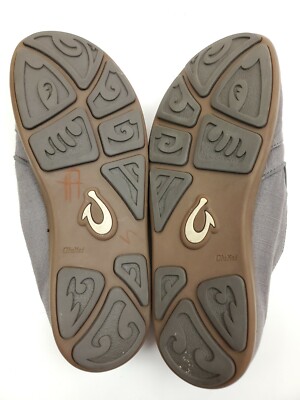 Olukai Nohea Twill Slip-On Shoes Men’s Size 11.5 M Gray 10178-9C9C Olukai Nohea Twill Slip-On Shoes Men main image 2