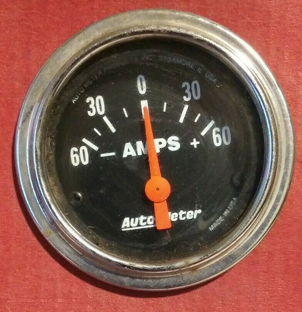 Auto Meter 2586 21/16" Traditional Chrome Electric Ammeter Gauge, 600