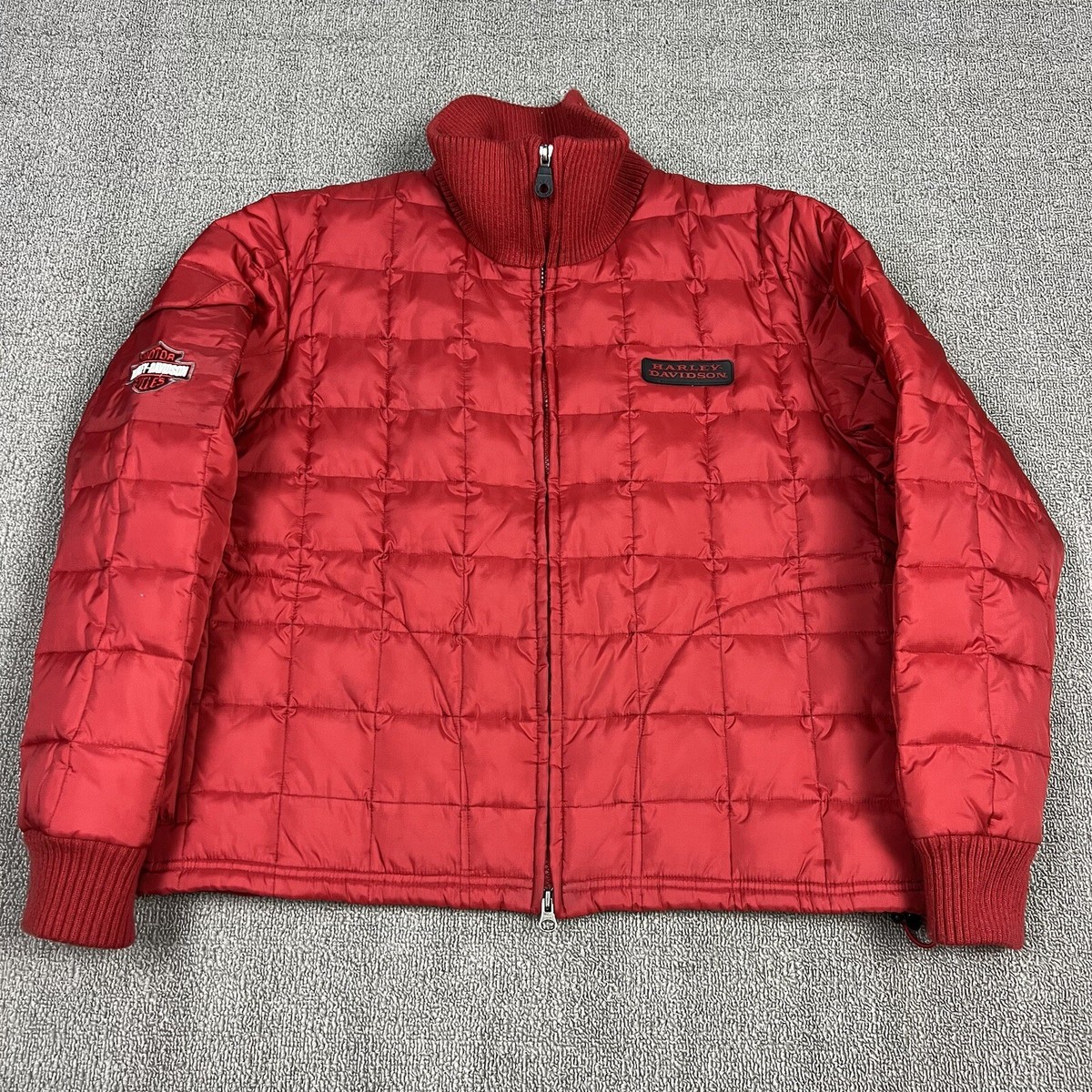 Harley Davidson Down Puffer Jacket Womens Medium Motorcycle