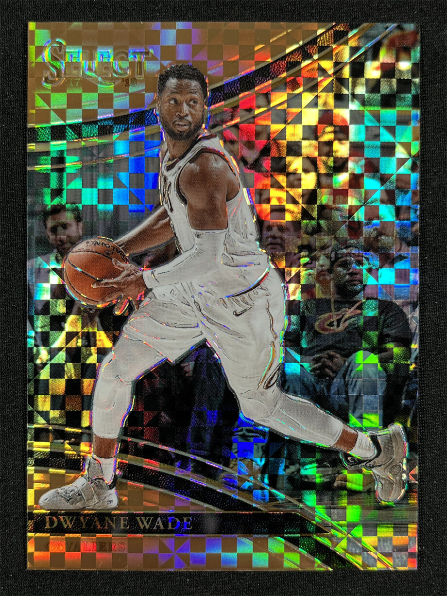 2017-18 Panini Select Dwyane Wade Courtside Checkerboard Copper Prizm 29/49