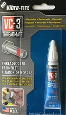Vibra-Tite Threadlocker Adjustable Strength Red Gel Lock Tight VC-3 (5 ml)